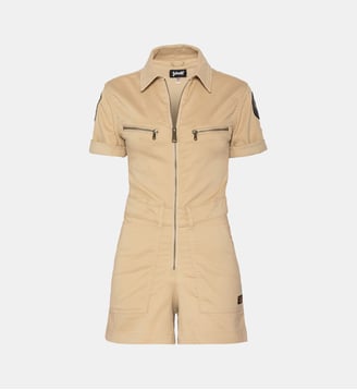 Combishort légère et badgée - Schott - Beige clair