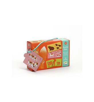 Puzzles duo-trio - Bébés animaux - Djeco - Multicolore