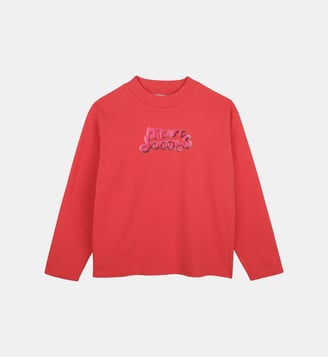Tee-shirt manches longues - Marc Jacobs Kids - Geranium