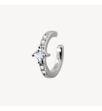 Earcuff Rym - Nebuleuse Bijoux - Argent