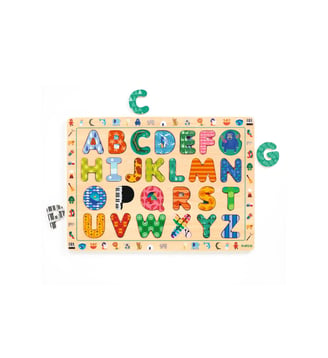 Puzzles éducatif bois - Puzzle ABC International - Djeco - Multicolore