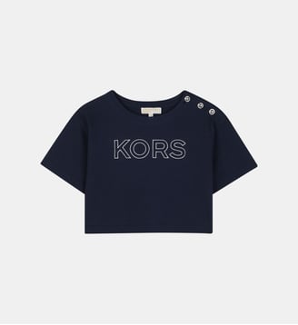 T-shirt manches courtes - Michael Kors Kids - Bleu cargo