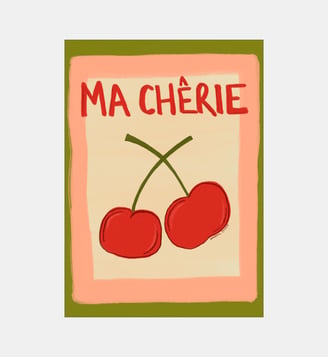 Poster   Ma Cherie - Engberg Studio - Poster & Frame - Multicolore
