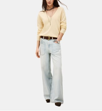 Pull droit Sollene - Ba&sh - Vanille