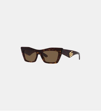 Lunettes de soleil Œil de chat DG4435 - Dolce & Gabbana - Marron gris