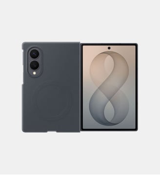 Pack coque silicone magnétique Graphite + protège écran Fold 8 - Samsung - Standard