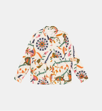 Veste col chemise imprimé broderie FAULINO La Petite Etoile