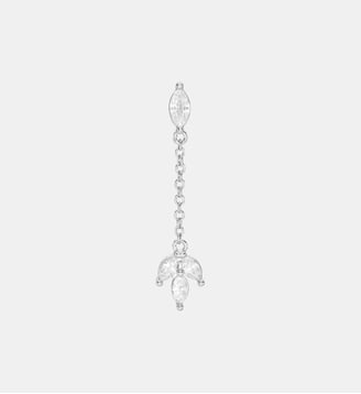 Boucle d'oreille pendante Caresse or - Nebuleuse Bijoux - Argent