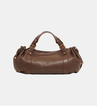 sac à main en cuir - 24h - Gerard Darel - Taupe