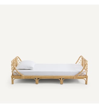 Lit enfant en rotin avec sommier - AM.PM - Rotin naturel
