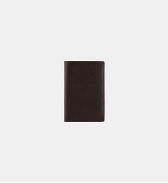 Petit porte cartes Lucien en cuir huilé - Le Tanneur - Marron foncé