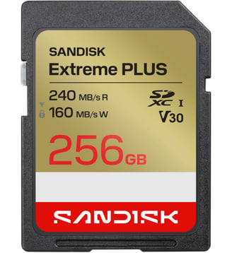 Carte Micro SD Extreme PLUS microSD 256Go UHS-I - Sandisk - Standard