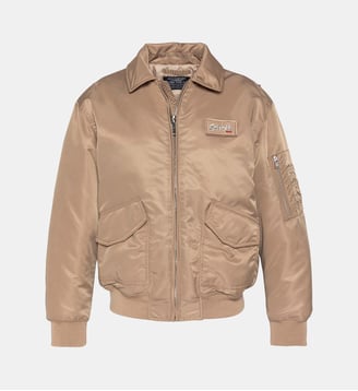 Bomber pilote CWU en nylon recyclé, coupe confort - Schott - Desert