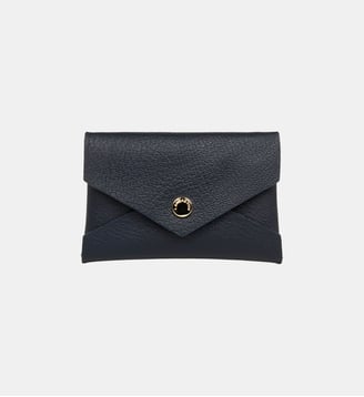 Porte-cartes Studio PM Element en cuir - Lancaster - Bleu foncé