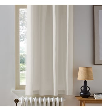 Rideau radiateur oeillets pur coton La Redoute Interieurs