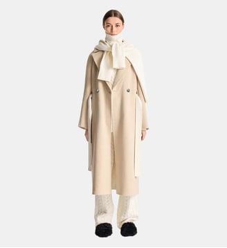 Manteau thylia col tailleur coupe regular - Fusalp - Atmo chiné et artic wolf