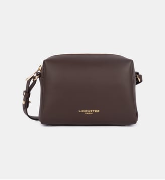 Sac trotteur Donna Cube en cuir - Lancaster - Marron foncé