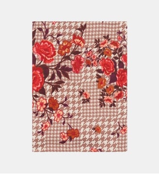 Écharpe isseria - Motif floral - Caroll - Marron clair
