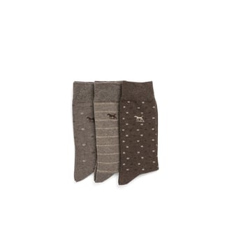 Lot de 3 paires de chaussettes en coton Seafcliff - Rodd & Gunn - Earth multi