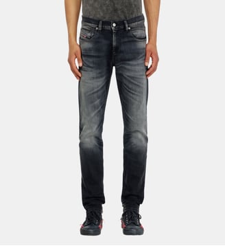 Slim Jeans Regular Waist 2019 D-Strukt - Diesel - Noir et gris foncé