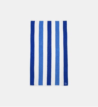 Serviette imprimé à rayures AMAR - La Petite Etoile - Bleu azur