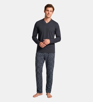 Pyjama long d'homme en Coton - Impetus - Bleu marine