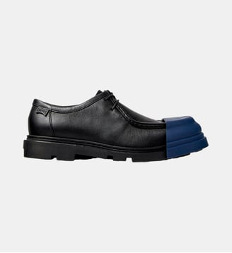 Derbies Junction cuir - Camper - Gris et noir