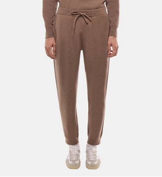Pantalon de jogging en laine et coton - Fursac - Taupe