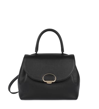 Sac à main Milano Pia M  cuir grainé - Lancaster - Noir