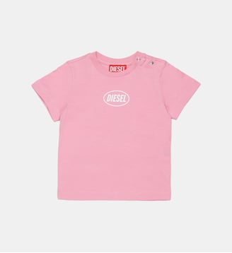 T-shirt avec logo - Diesel Kids - Rose vif