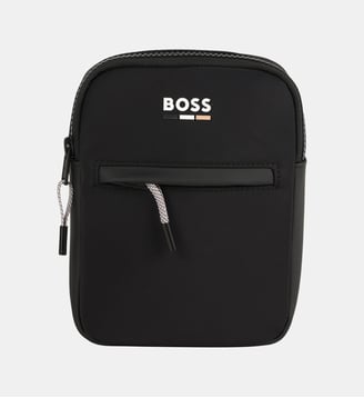 Sac à bandoulière en tissu recouvert - BOSS Kidswear - Black