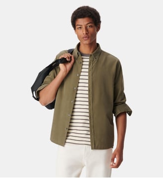 Chemise easy velours milleraies Ikks
