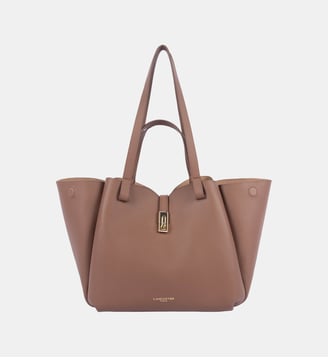 Sac cabas Milano Horizon en cuir - Lancaster - Marron clair