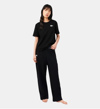 Pantalon d'intérieur molleton - Lacoste - Noir et blanc