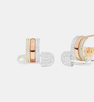 Boucles D'Oreilles Baby XL - APM Monaco - Blanc