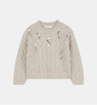 Pull tricoté - Billieblush - Doré clair