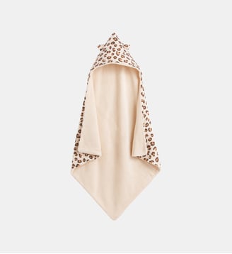Cape de bain gaze de coton 380 g/m2 - La Redoute Interieurs - Imprimé léopard