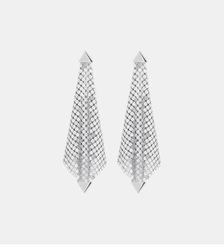 Boucles d'oreille Pixel Flow - Rabanne - Violet foncé