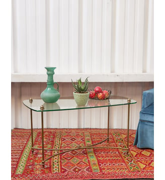 Table basse en verre Léonie N°1070- Produit chiné - Debongout - Transparent