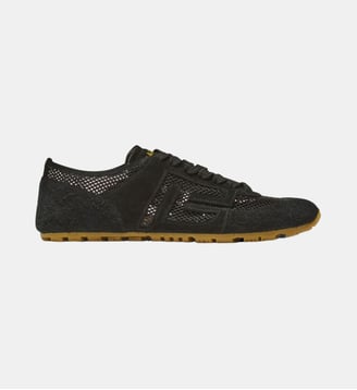 Baskets Racer 45 en cuir de veau, daim et nylon - Balmain - Noir