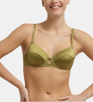 Soutien-gorge paddé avec armatures Silk Radiance - Dim - Kaki