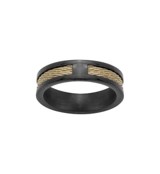 Bague Aiden en Acier 316L - Phebus - Noir