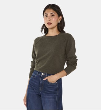 Pull À Manches Longues En Cachemire Aristide - Maison 123 - Kaki
