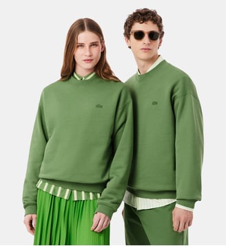 Sweatshirt loose fit molleton épais - Lacoste - Vert