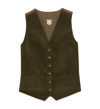 Gilet Sanite en coton - Ines de la Fressange Paris - Vert