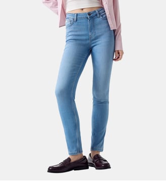 Jean skinny taille haute G05 - Guess Jeans - Bleu clair