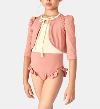 Cardigan de Bain Noélie - Mipounet - Bordeaux