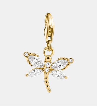 Charm libellule avec zirconia blanc - Thomas Sabo - Or