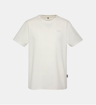T-shirt maille effet gaufré - Schott - Blanc