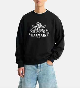 Sweat-shirt Balmain Vine imprimé - Balmain - Noir
